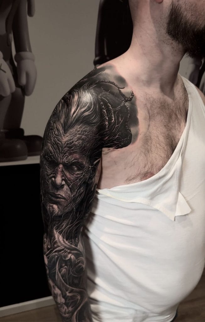 Cover Up Full Sleeve Tattoo