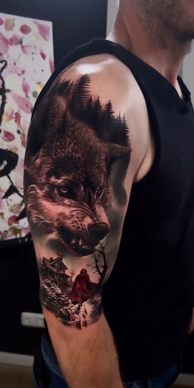 Red Riding Hood Tattoo Studio One1 Ink